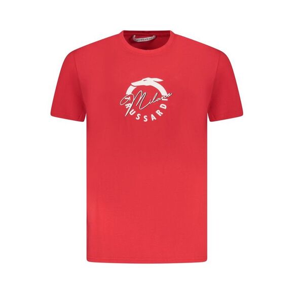 Trussardi Rosso Cotton Men Men's T-Shirt